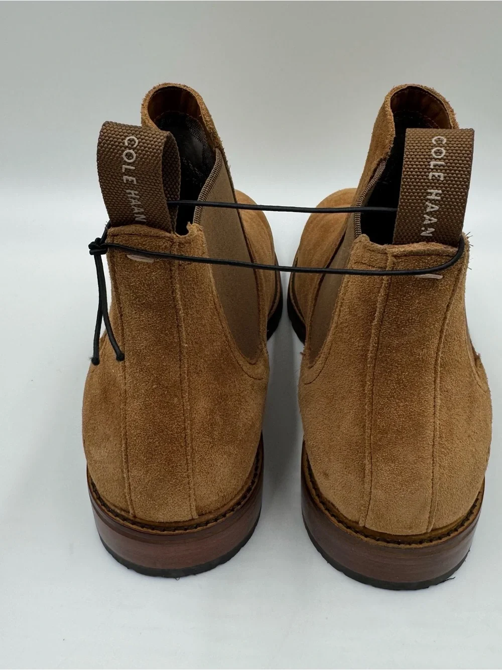 Cole Haan Men's Tan Suede Chukka Chelsea Boots